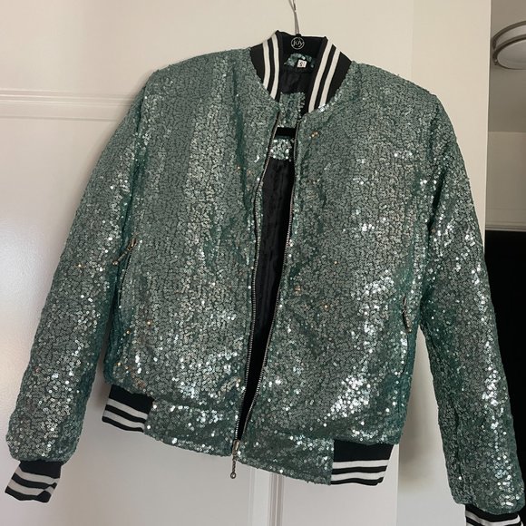Taylor Swift Inspired Green Bomber Jacket - Picture 1 of 10